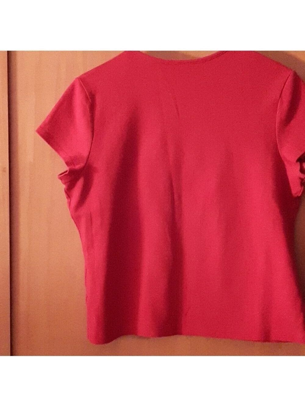 Croft & Barrow Red  top - Picture 4 of 9